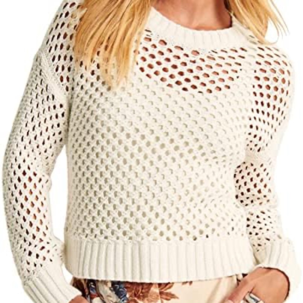 abercrombie crochet top, NWT, size L